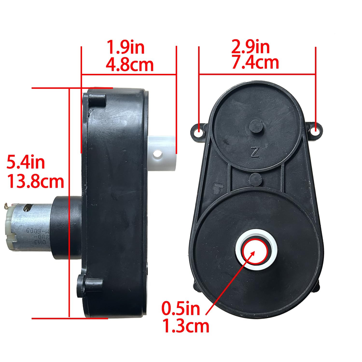 12Volt 24Volt Steering Wheel Motor Gearbox for Kid’s Power Wheels Ride on Toy…