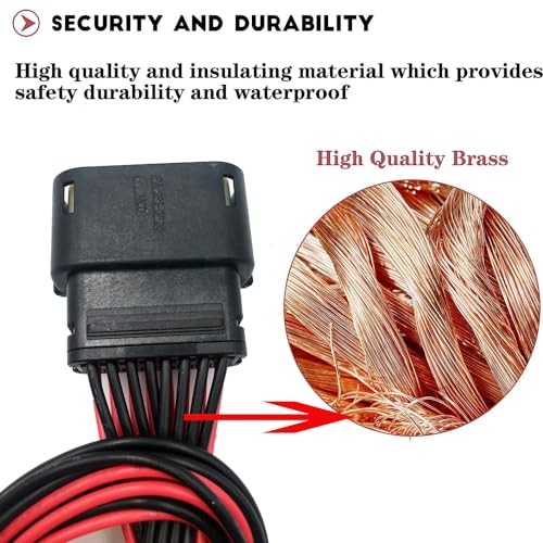2PCS 16 Pin Headlights Connector Compatible with Dodge Challenger. 2015-2023