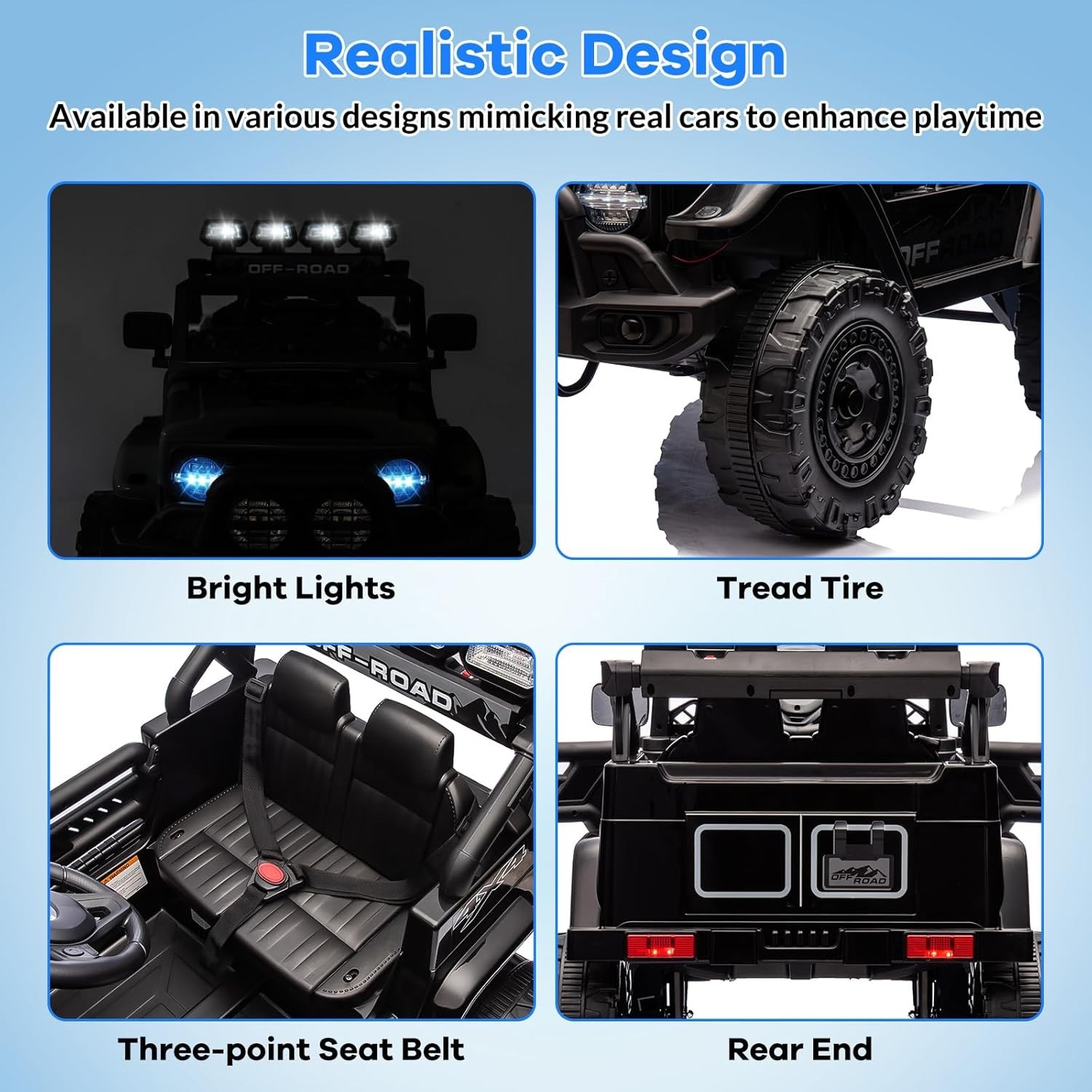 12V Kids Ride On Truck Car 2WD Battery Powered Vehicle with Remote Control