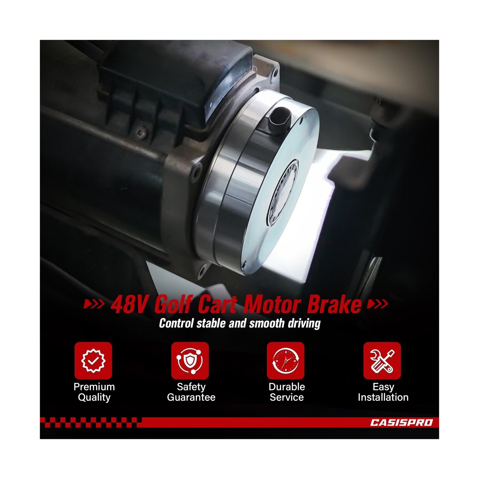 Golf Cart Motor Brake for EZGO RXV 2008-UP 48V Electric & Elite Lithium E-Bra…
