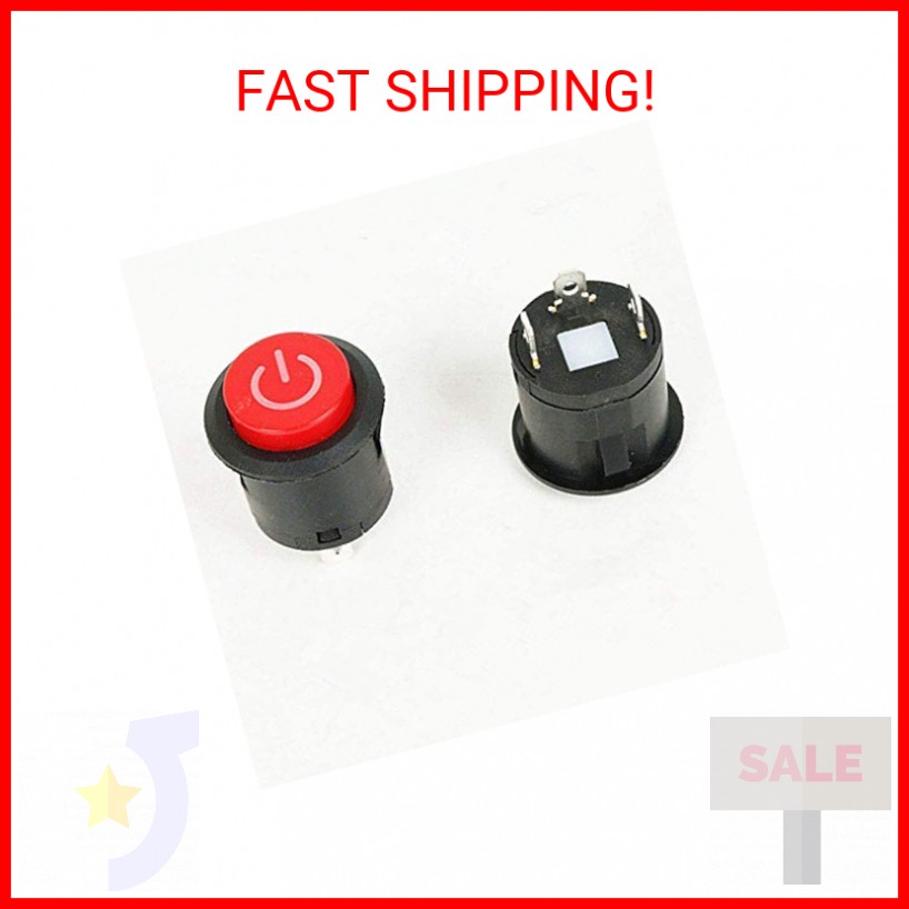 2Pcs 6V 12V Button Start Power Supply Switch Accessory for Kids Electric Cars Ca