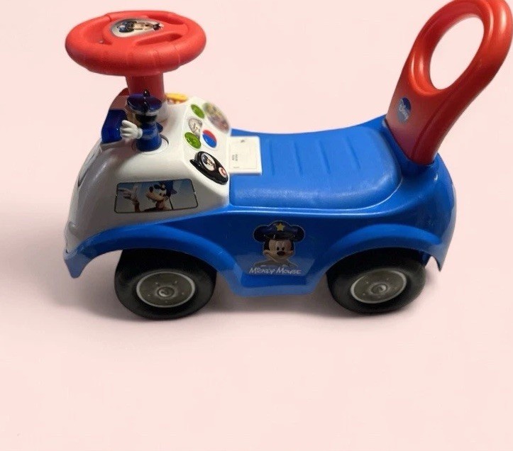 Disney ~ Kiddieland ~ Mickey Mouse ~ Police Car Toy ~ Ride On ~ Baby Walker