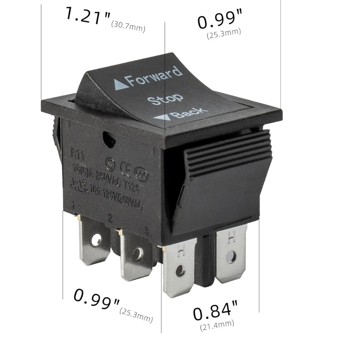 2 Pcs Universal 6V 12V 24V Forward Reverse Switch Compatible with Power Wheels