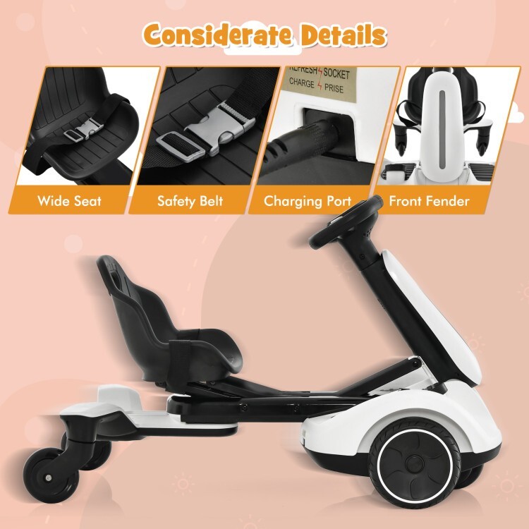 6V Battery Kids Ride on Electric Drift Car w/360° Spin and 2 Adjustable Heights