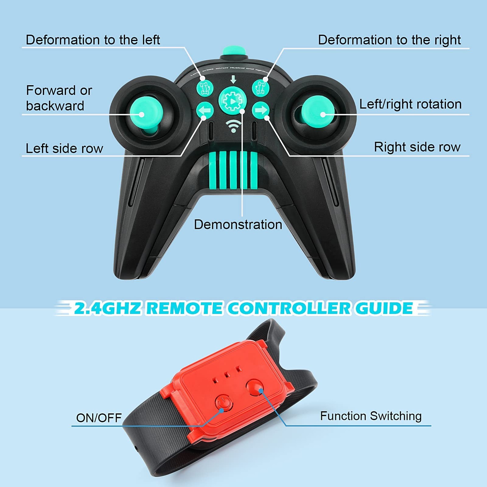 DDAI RC Cars Gesture Sensing Stunt Car – Best Gifts for Boys 6-12 Year Old 36…
