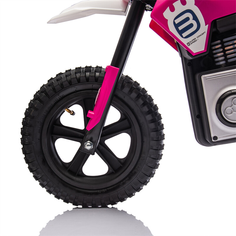 24V Kid Ride On Electric Toy Motocross Motorcycle 200W 3.1-9.32MPH for Aged 5-15