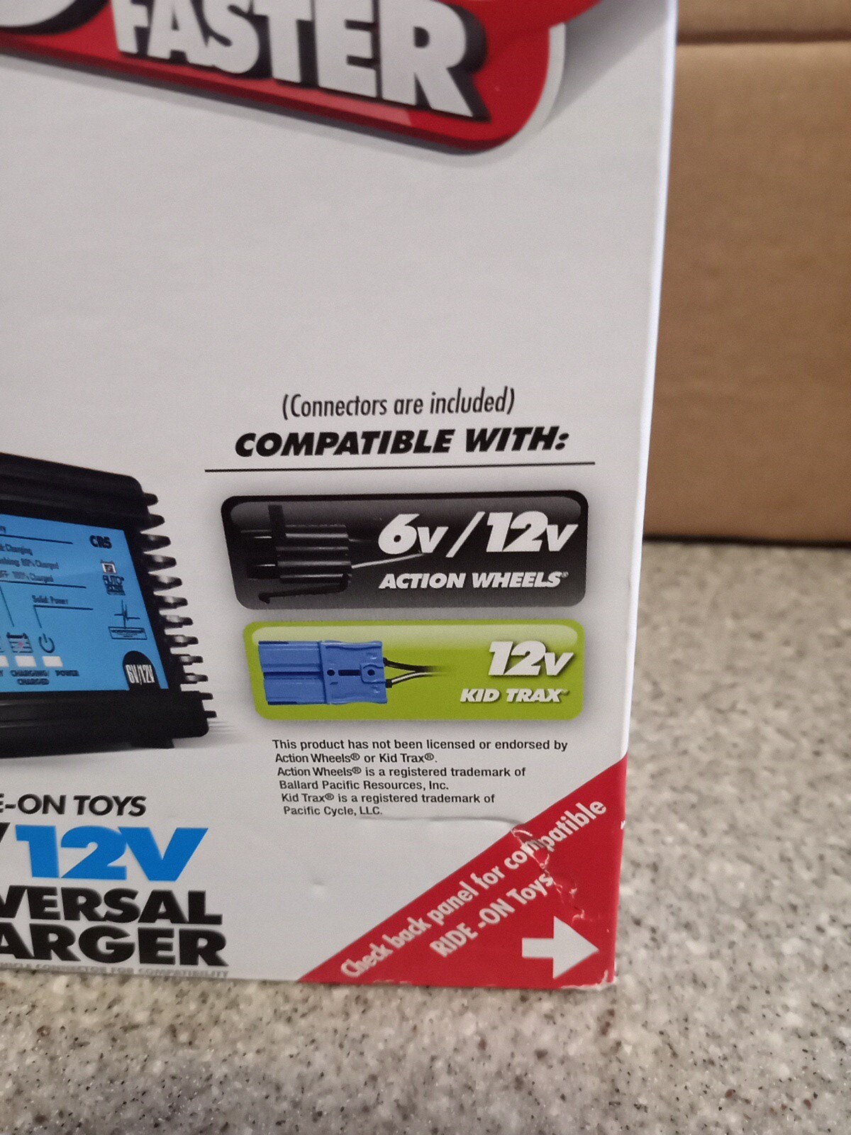 Schumacher Charge N Ride 6V 12V CR5 Fast Battery Charger for Ride On Toys