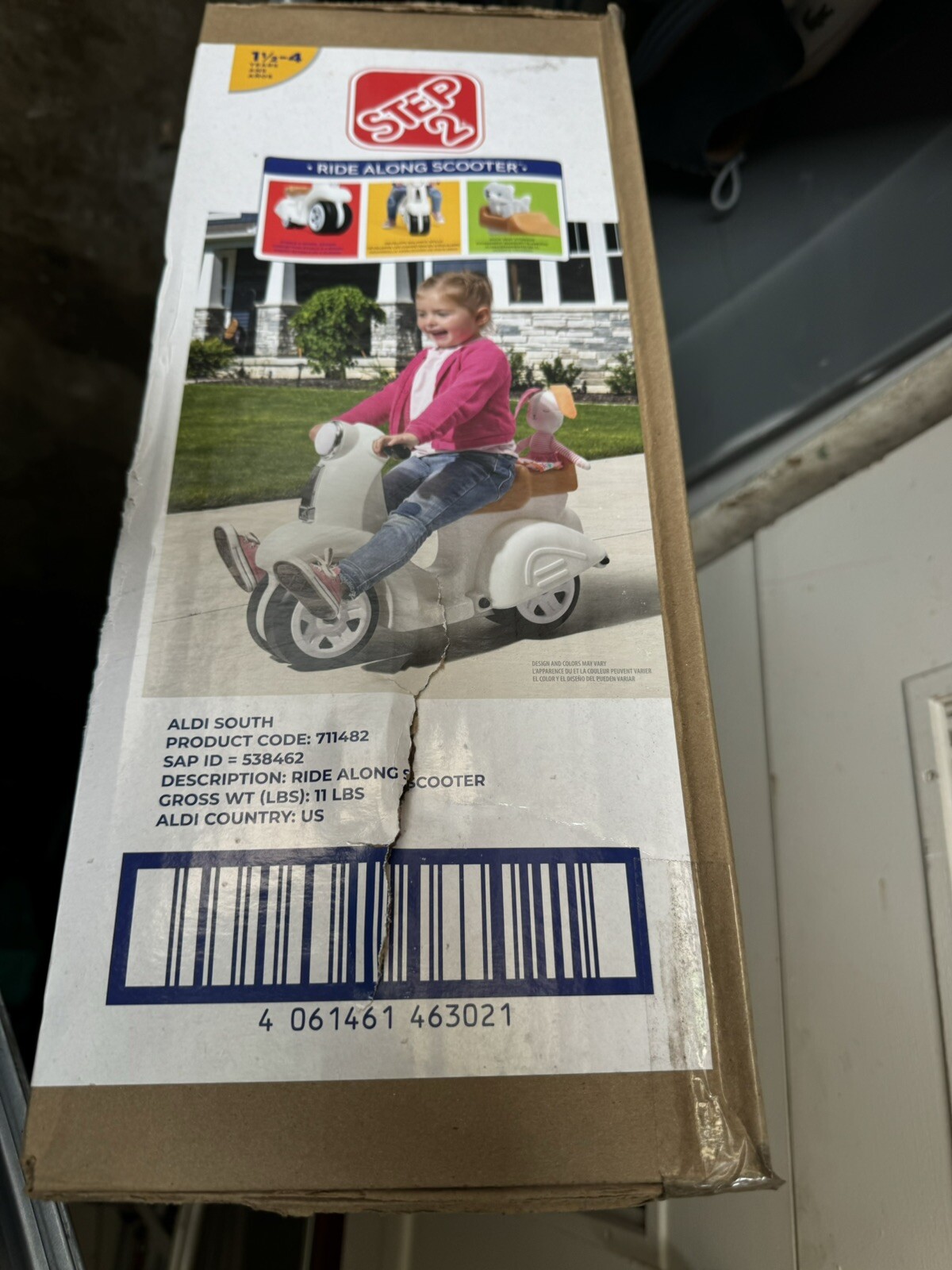 Step2 Ride Along Scooter Ride on Toy 1-4 Years Old Foot To Floor Toddler
