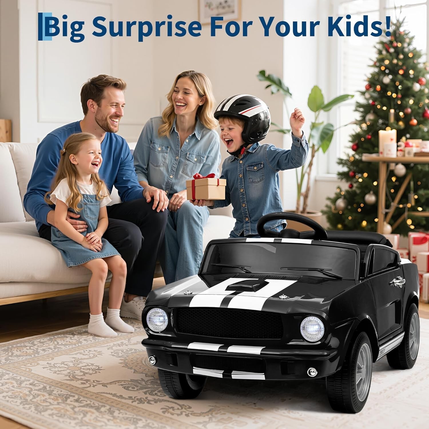 12V Electric Battery Powered Riding Car Toy for Toddlers Ride on Toys w/ Remote