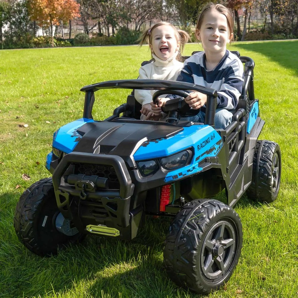 24V 4WD KIDS RIDE ON ELECTRIC UTV CAR 480W 4X POWERFUL MOTORS,2 SEATER LIGHTS+RC