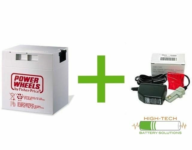 Fisher-Price Barbie Power Wheels 12v Battery and Charger Kit w/ 1 Year Warranty