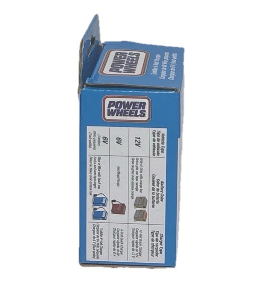Power Wheels Toddler 6-Volt Charger – New In Box – 00801-1781 – Charges Blue 6V