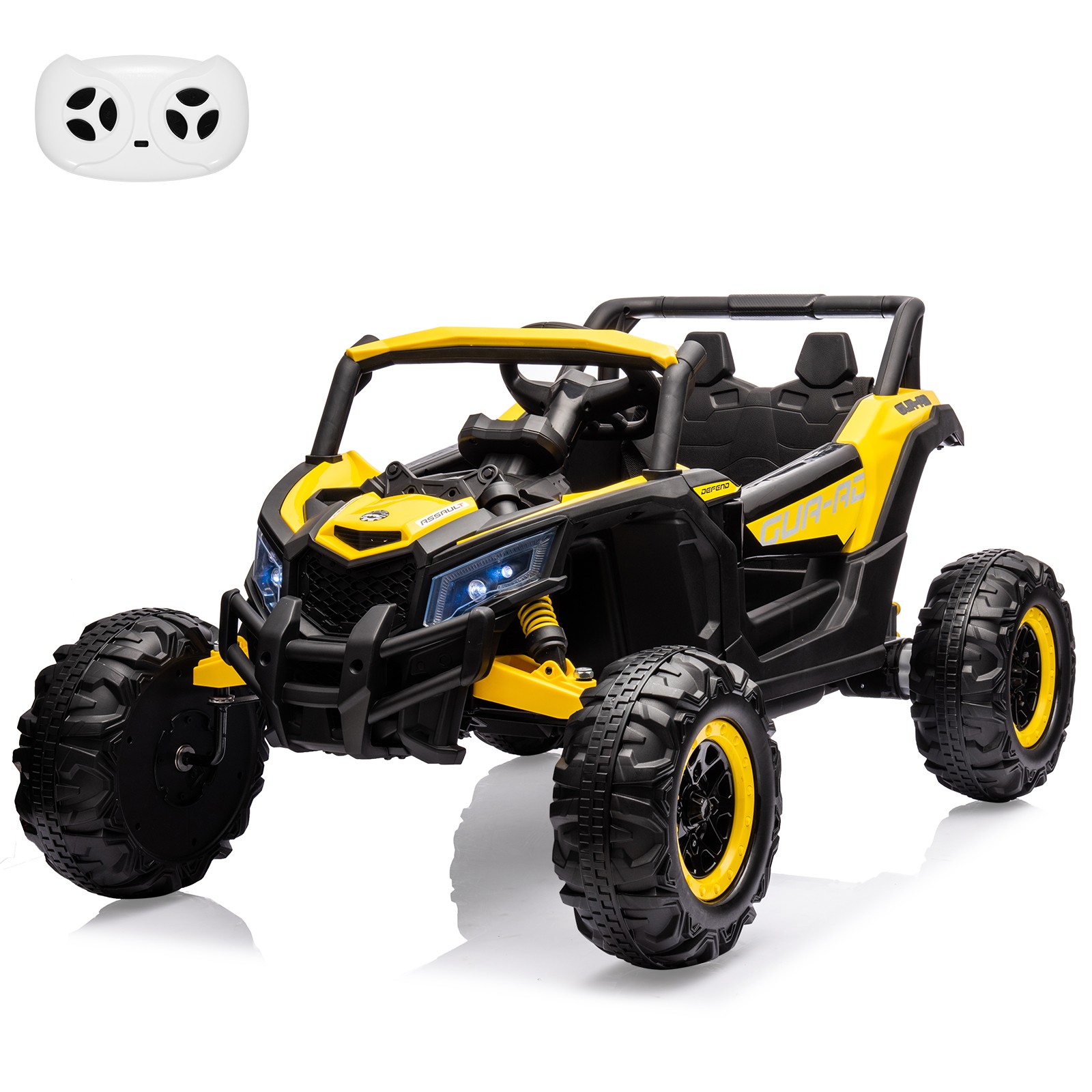 24V 2-Seater Electric Ride-On Car with RC,2 Motors,Toys Gifts for Boys and Girls