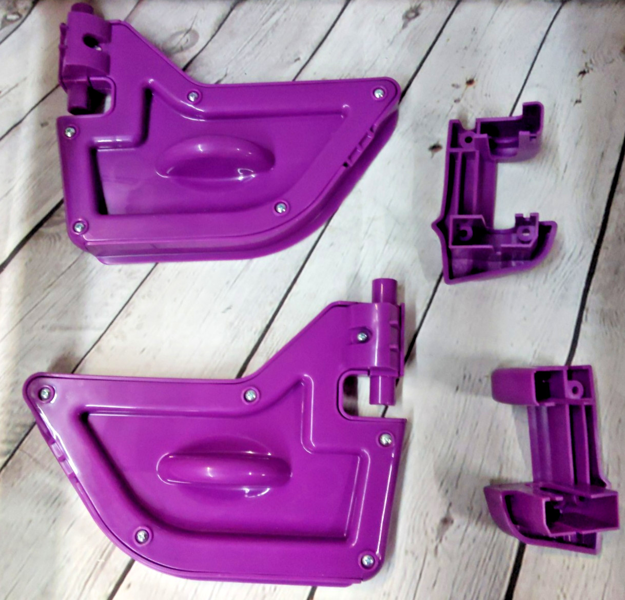 Genuine Power Wheels Barbie Jammin Jeep Doors and Hinges Purple
