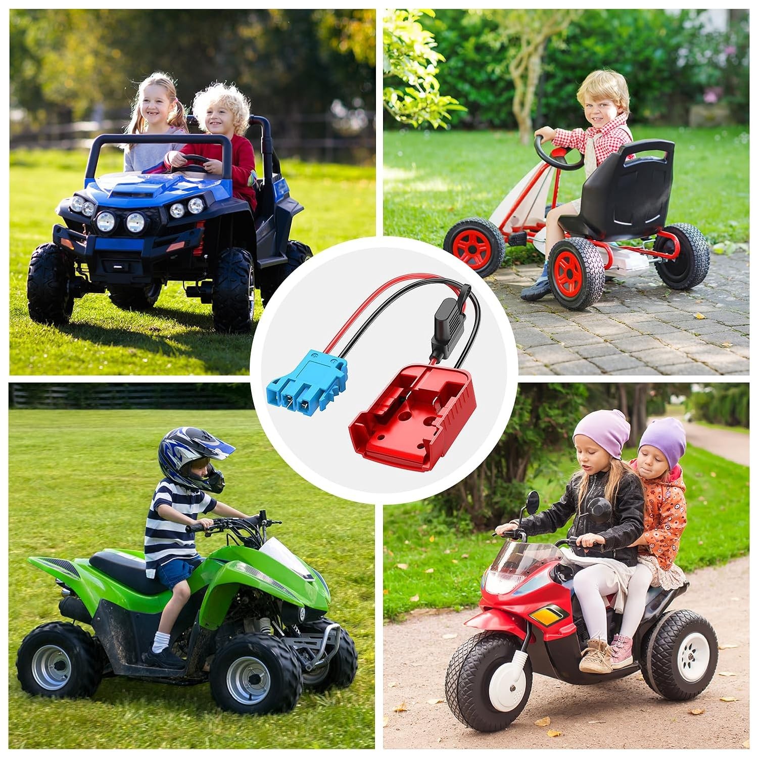 Power Wheel Adapter Peg Perego 12V Ride On Toy Battery Connector Convert