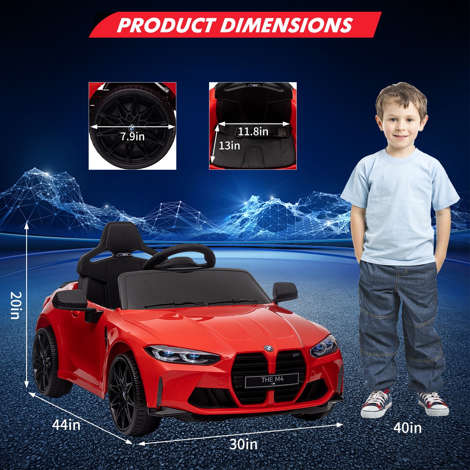 Toddler Electric Vehicle,Kids Ride On Car with Remote Control,for 37-83 Months