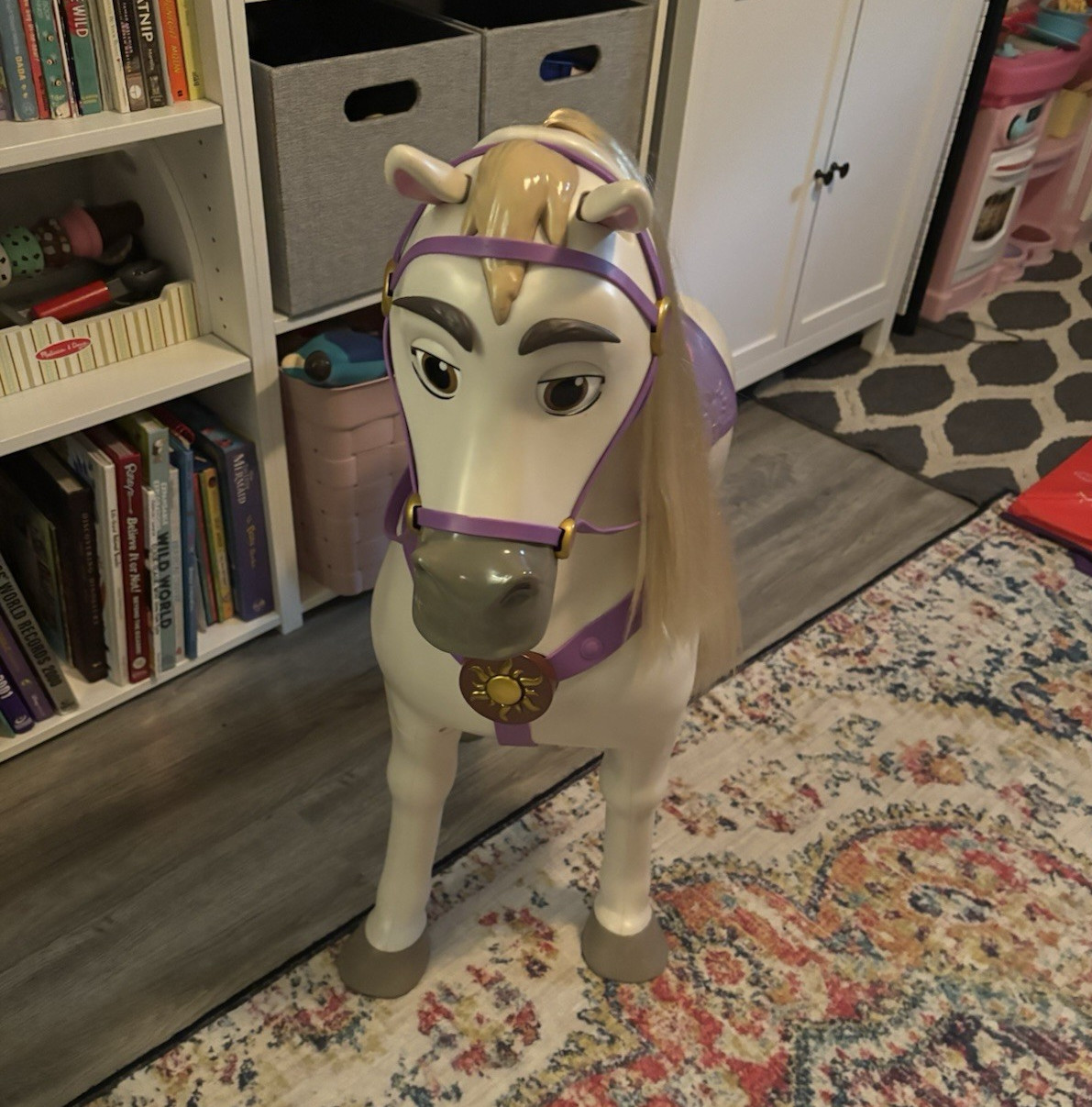 Disney Princess Tangled Maximus Ride-On Toy Horse w/ sound & emotion