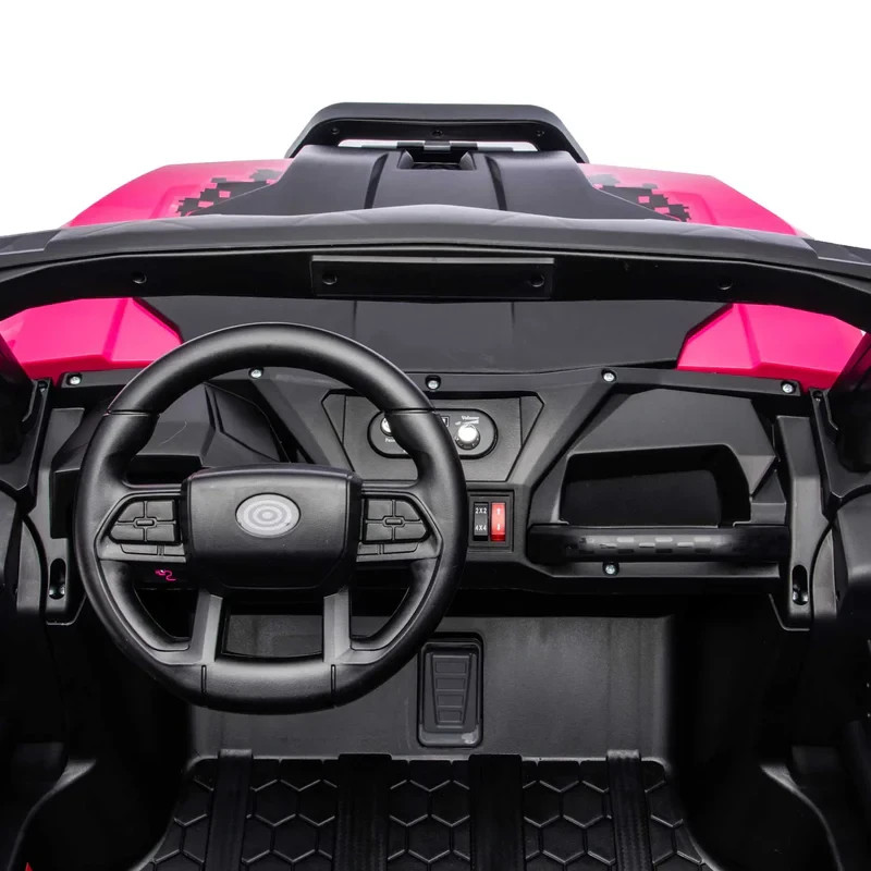 24V 4WD KIDS GIRLS RIDE ON ELECTRIC UTV CAR 480W 4X POWERFUL MOTORS,2 SEATER+ RC