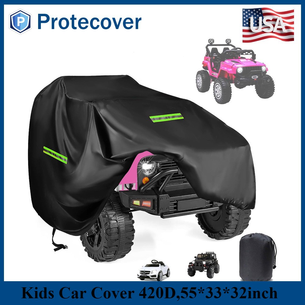 Kids Car Cover 420D Ride on Toy Covers for Kids Electric Vehicle,55*33*32inch