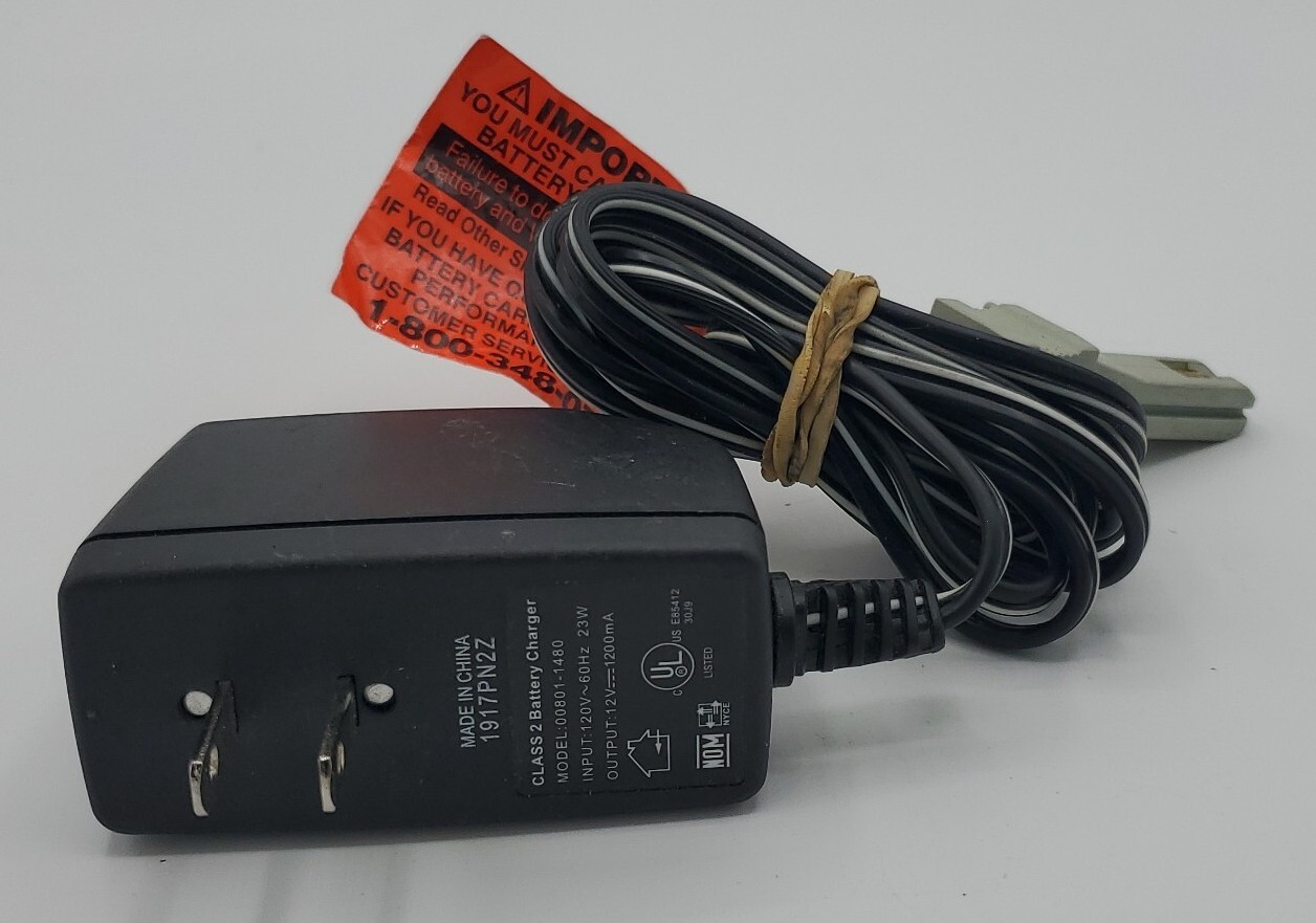 Power Wheels Fisher Price Power Cord Class 2 Battery Charger Model # 00801-1480