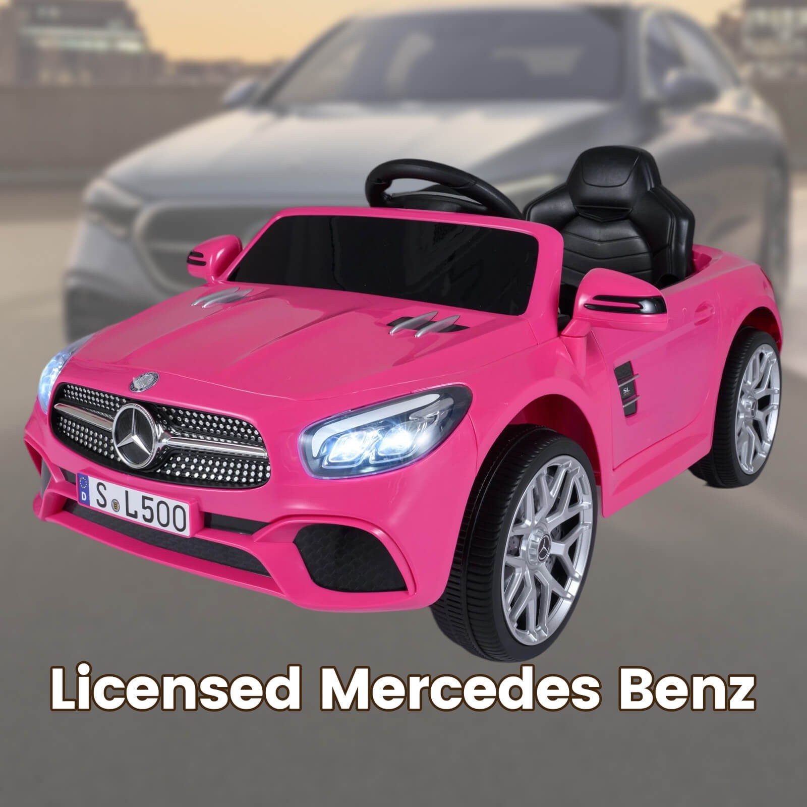 Licensed Mercedes-Benz SL R231 Kids Ride on Car 12V Electric Vehicle with Music