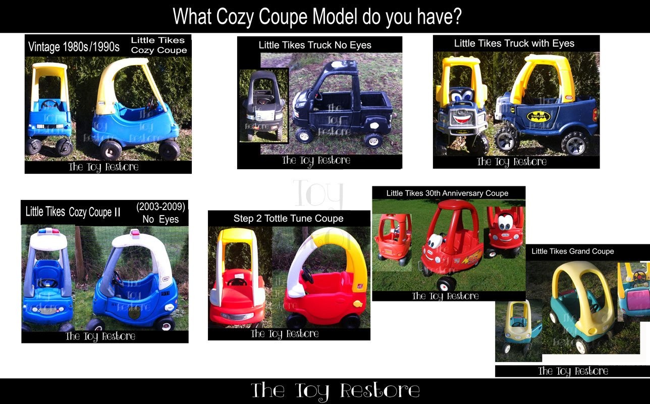 The Toy Restore Pink Crown Outdoor Decals Stickers to Suit Any Cozy Coupe Custo