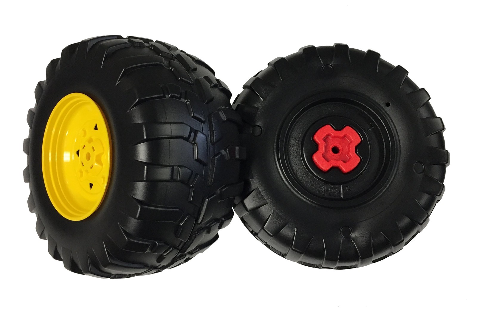 Peg Perego John Deere Gator Hpx Rear Wheels Black Unfinished 3 X 3. Inches /1 X