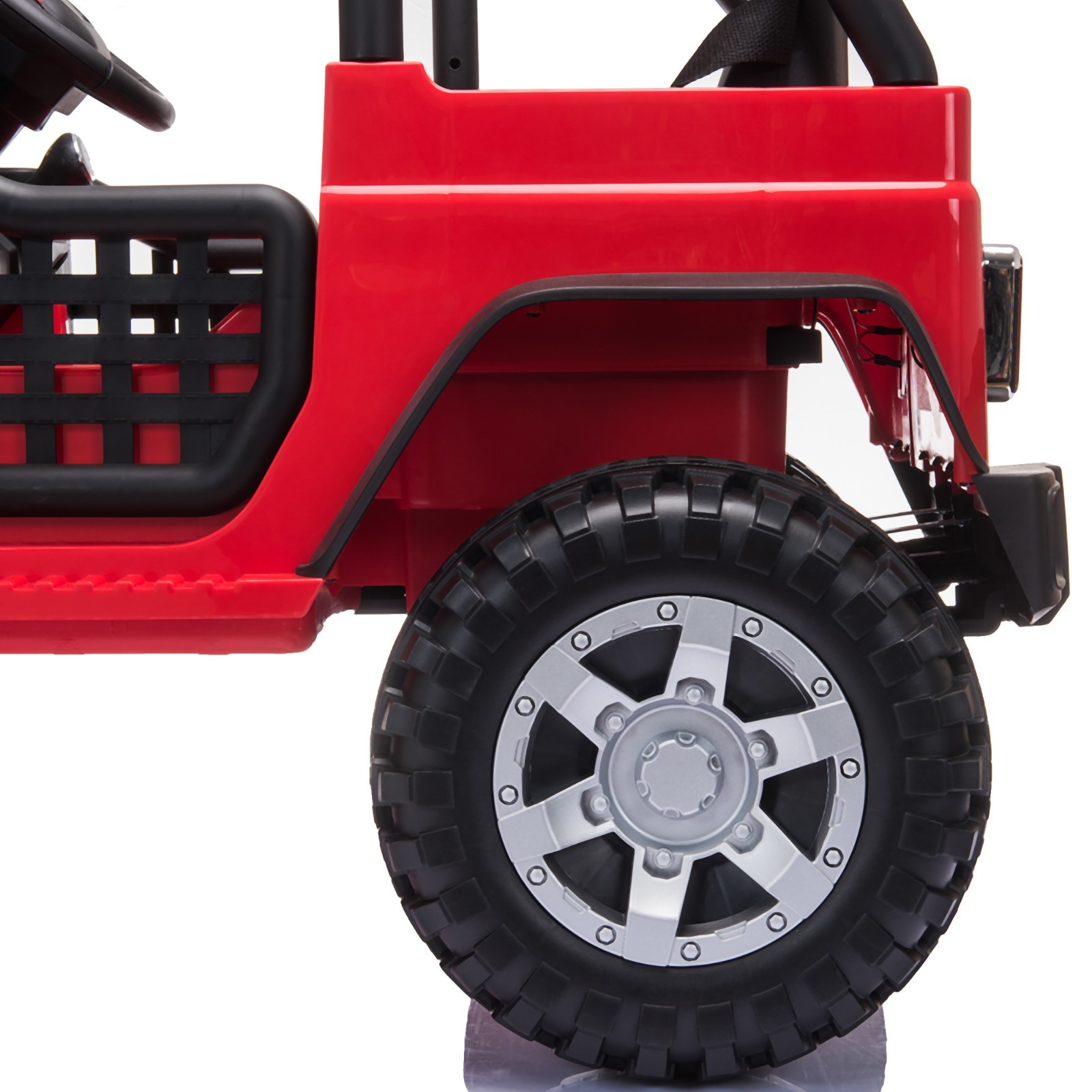 12V kids Ride On Jeep with Remote Control, Electric Car for Kids 3-8 Years-Black