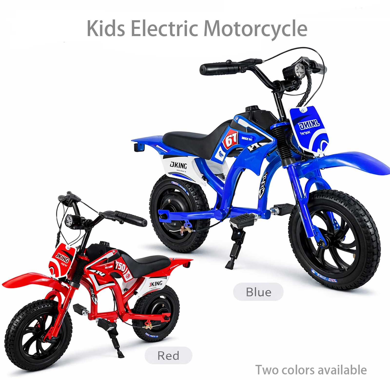 200W Kids Electric Motorcycle with Twist-Grip Throttle, 12″ Spring Suspension