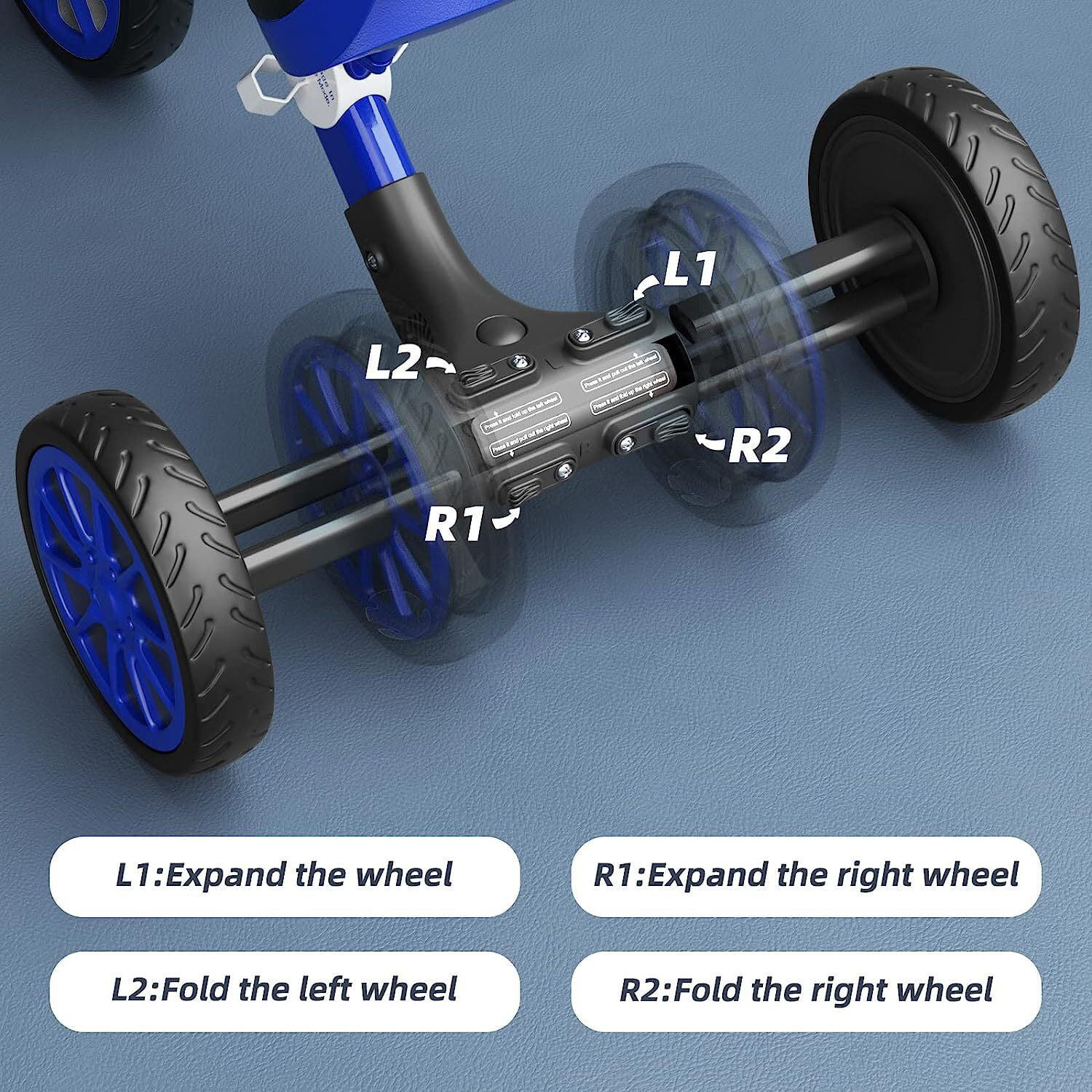 5 in 1 Toddler Bike for 1-4 Years Old Boys Girls Tricycles for Balance Training
