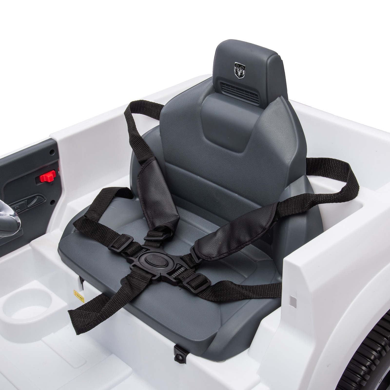Large Kids Ride On Electric Pickup WITH/Parents Control For Kids Aged 3-5 White