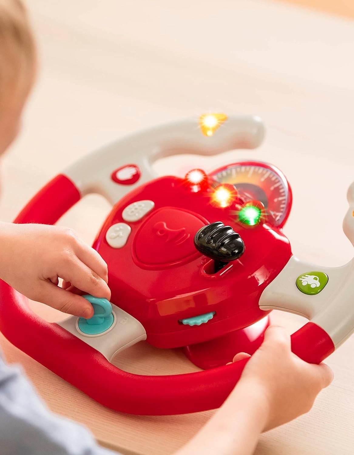 Pretend Play Steering Wheel for Children with Educational Motor Skill Benefits