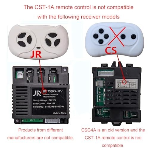 2.4G Bluetooth Remote Control for Kids Ride On Car Replacement Parts CSR-12T