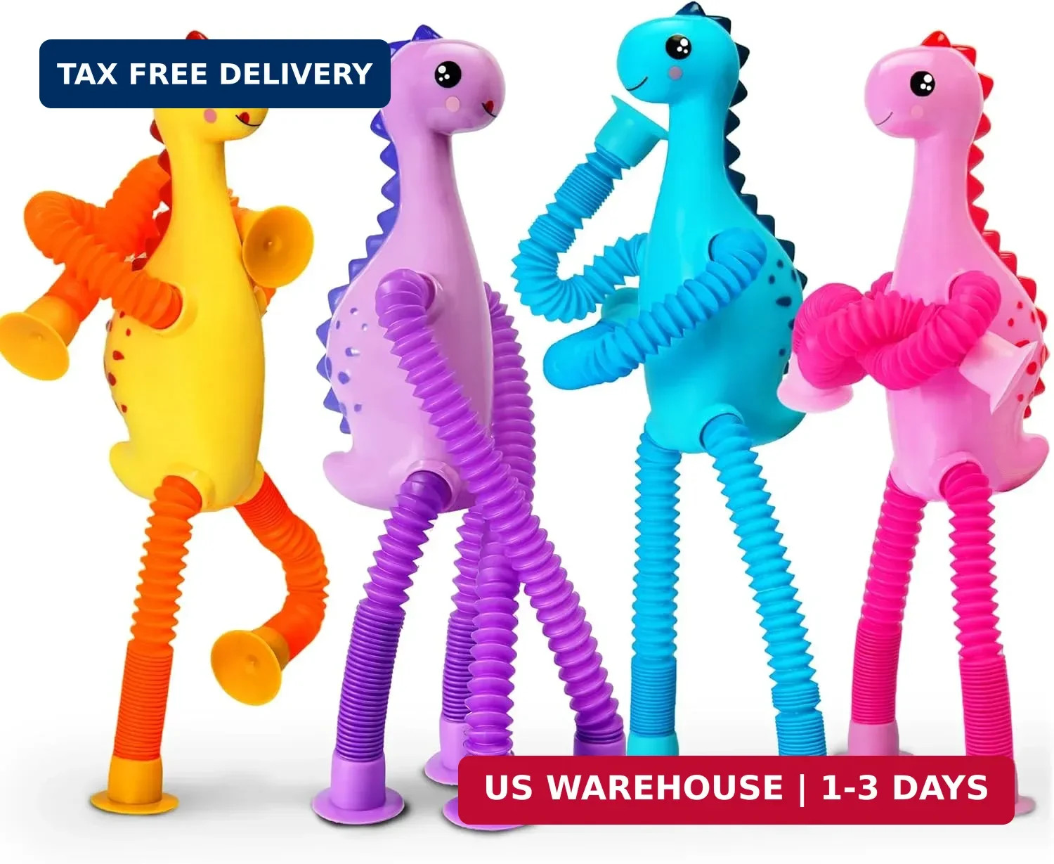 4Pcs Dinosaur Airplane Travel Car Ride Toys for Toddlers Kids Boys Girls Sensory