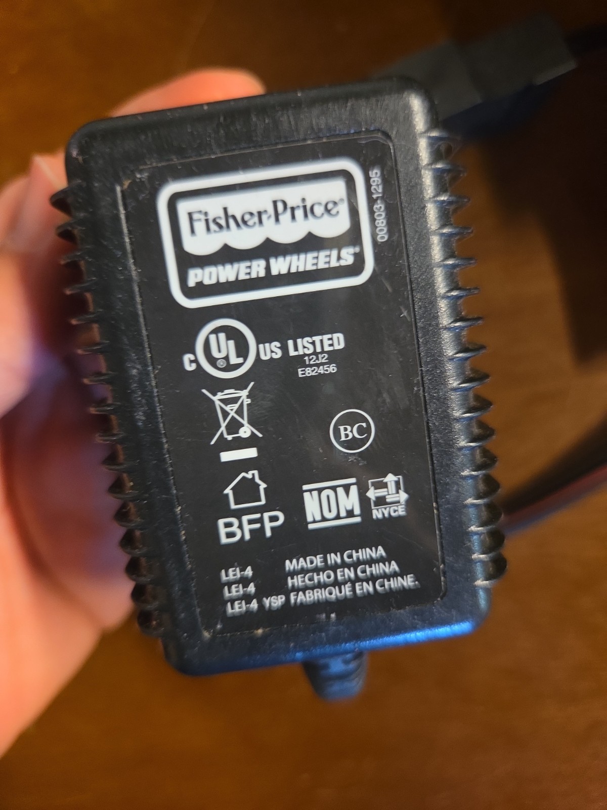 Fisher Price Power Wheels Class 2 Battery Charger Model 00801-1781 Wall Plug In