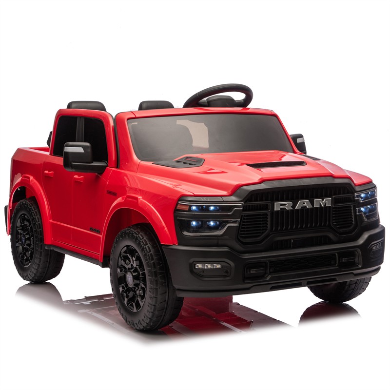 24V 160W Dodge RAM 2-Seater Kid Ride On Truck w/ Remote Control 2WD Car for 3-6