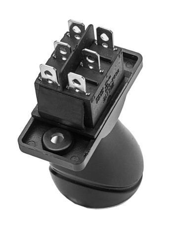 New! 3 Position Shifter/ Joystick with Plate, Black and Silver