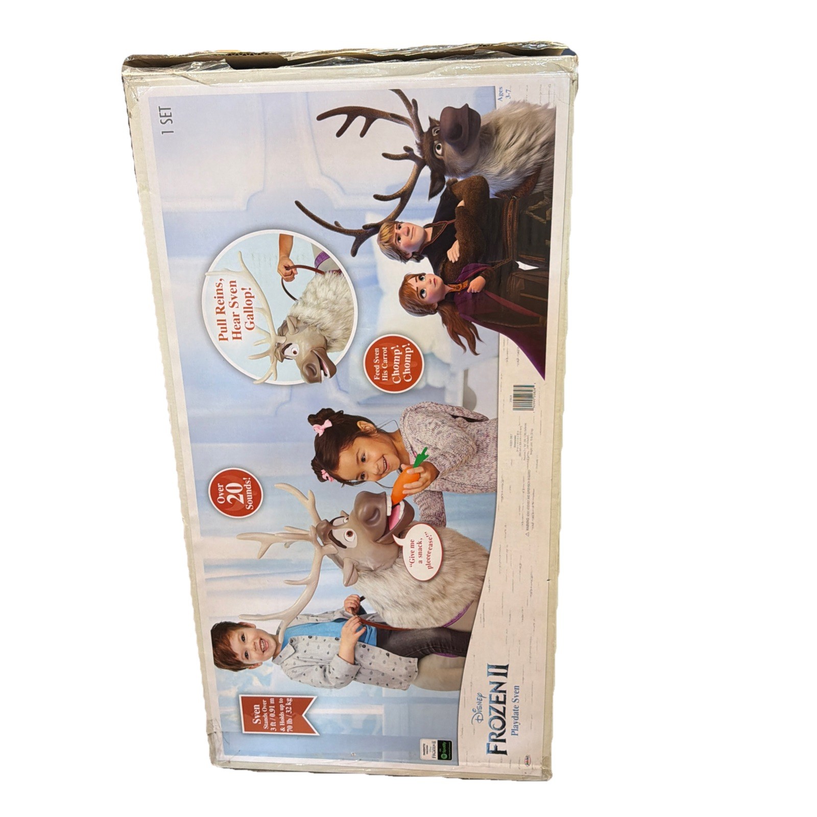 Disney Frozen 2 MySize Playdate Sven Reindeer RideOn Toy w/ Sounds Life-Size NIB
