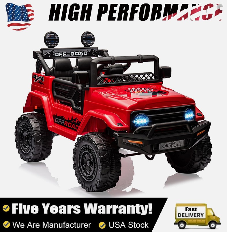 2-Seater Kids Ride On Car Truck 12V Battery Electric Vehicles Ride on Toy Gift