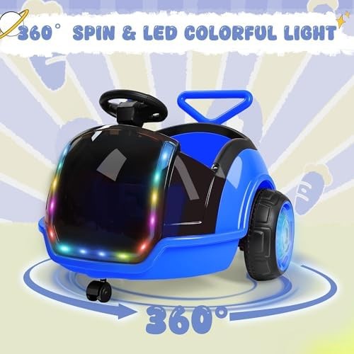 ANPABO 3-in-1 Electric Push Ride On Car, 12V Kids Ride On Toy w/Remote Contro…