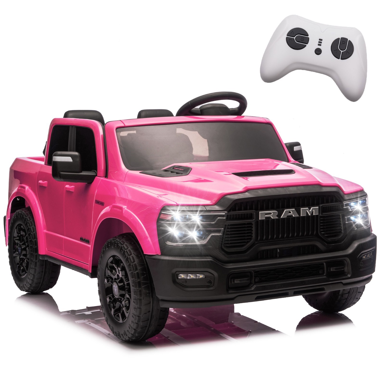 24V 160W Ride on Electric Car Toy for Kids, 2 Seater Truck w/Remote,Power Wheels