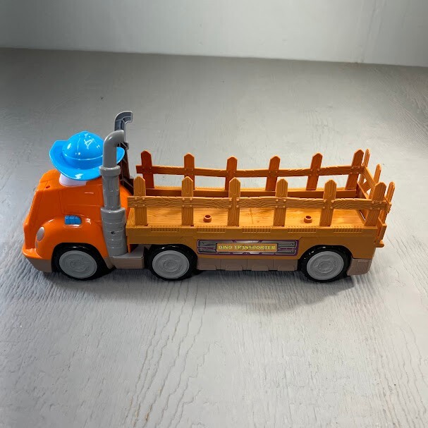 Kid Connection Dino Transporter Truck Kids Toy Removable Bed Push Button Sounds