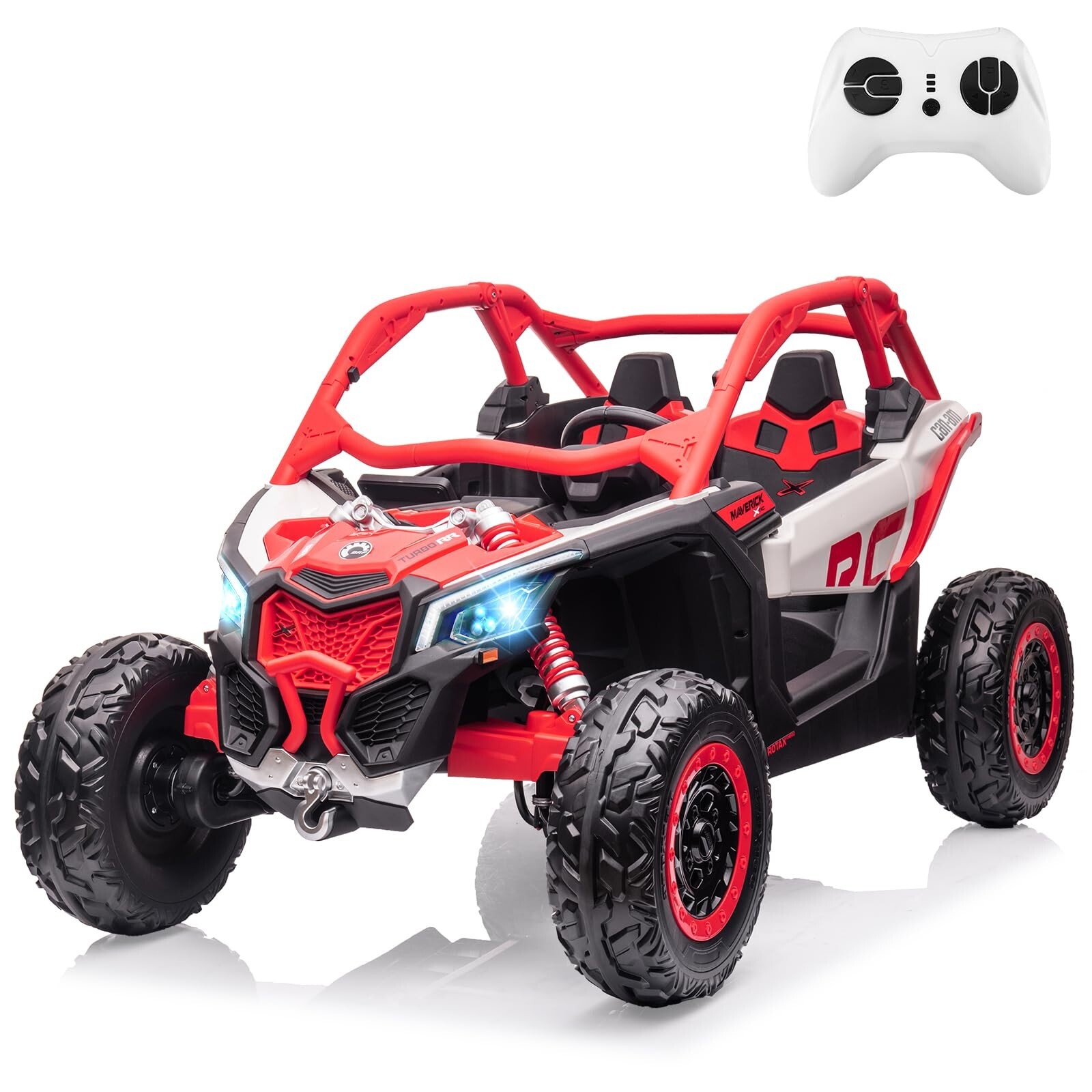 24V Ride on UTV Car Electric Toys 4WD Off-Road Quad W/Remote For Kids Gift