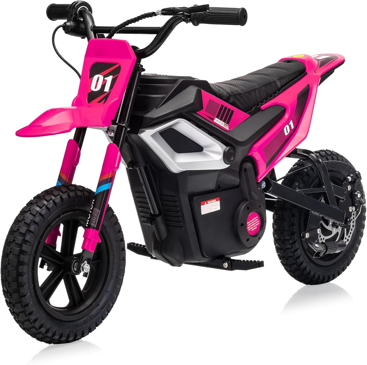 24v Ride on Motorcycle for Kids 350w Mini Dirt Bike 14 MPH Rose