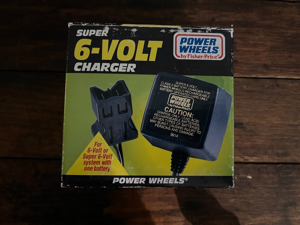 New Power Wheels 6-Volt Super 6-Volt Battery Charger 00801-0974