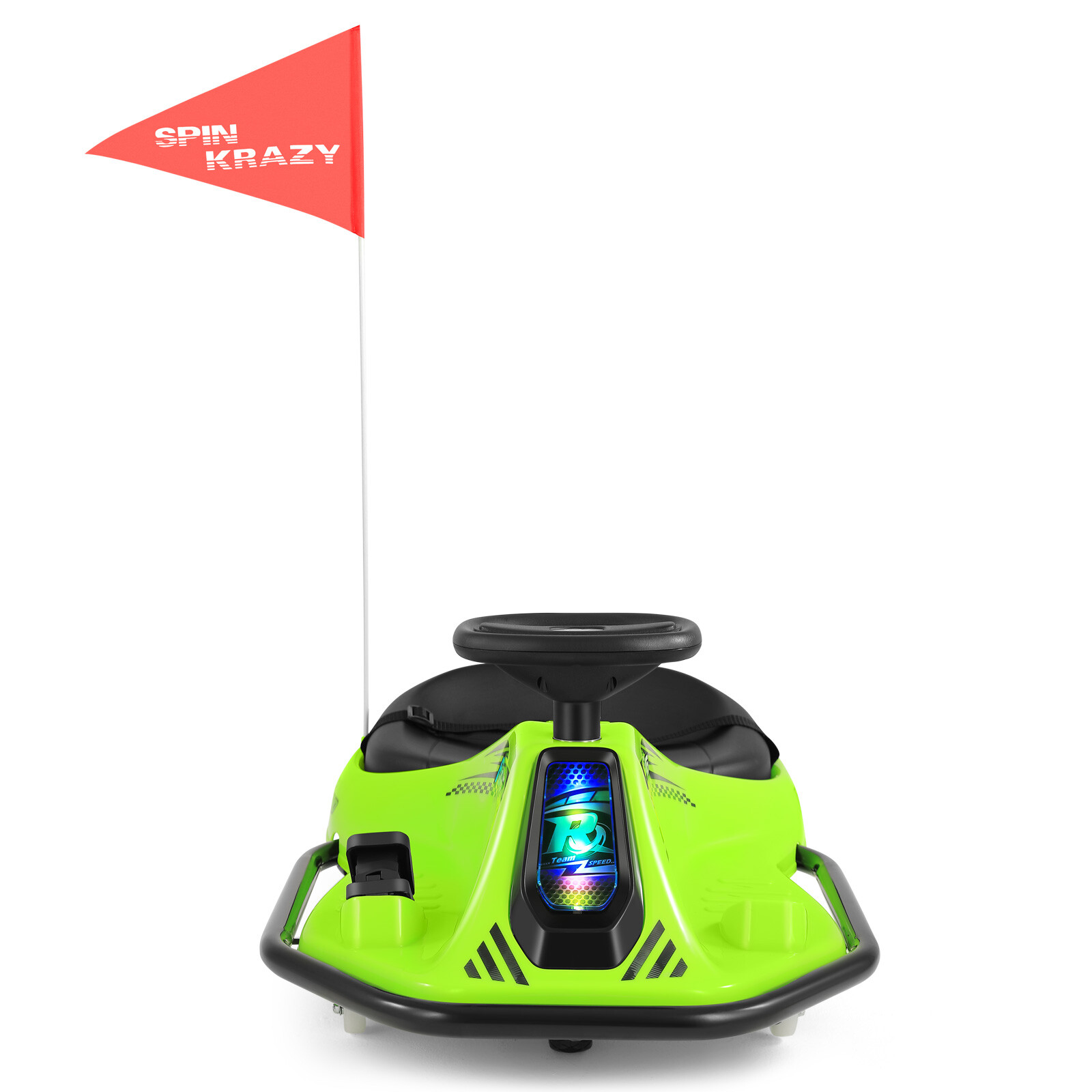 360° 24V Kids Electric Drifting Go Kart Ride On Cart with Bluetooth (Green)