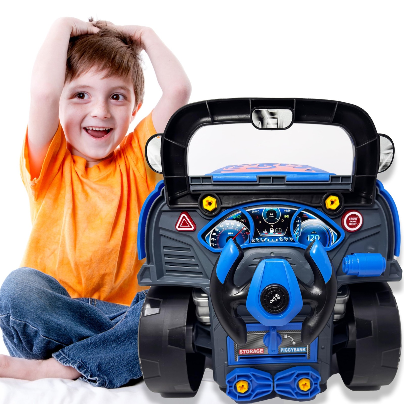 Interactive Large Truck Engine Toy for Kids – Complete Mechanic Repair Kit