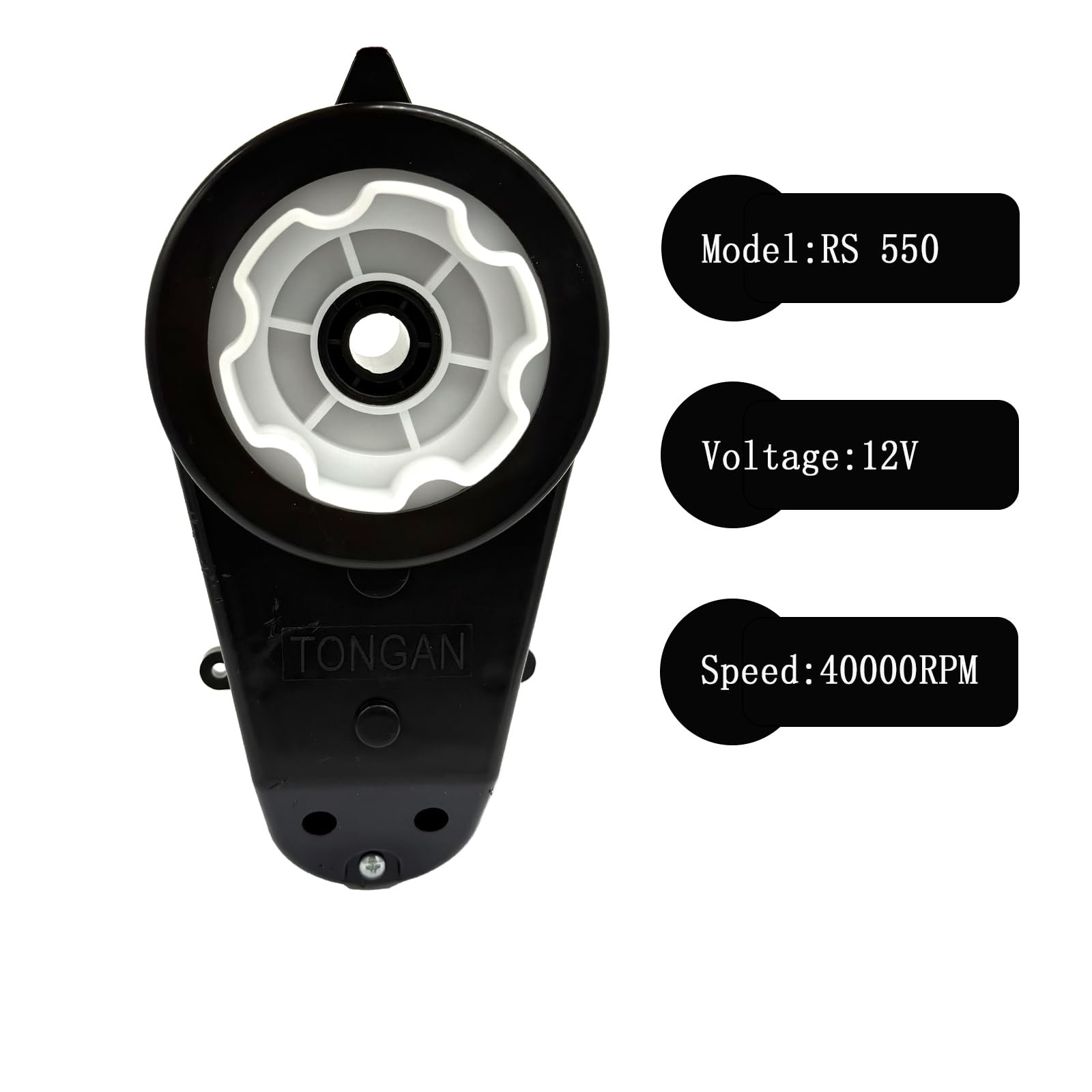 2PCS RS550 12V Ride On Toy Car Motor Gearbox High Speed Replacement Part