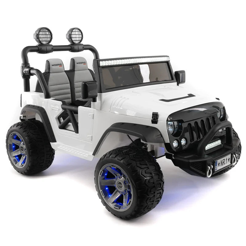 24V ELECTRIC KIDS RIDE ON TRUCK JEEP TWO POWERFUL MOTORS,2 SEAT EVA TIRES LED+RC