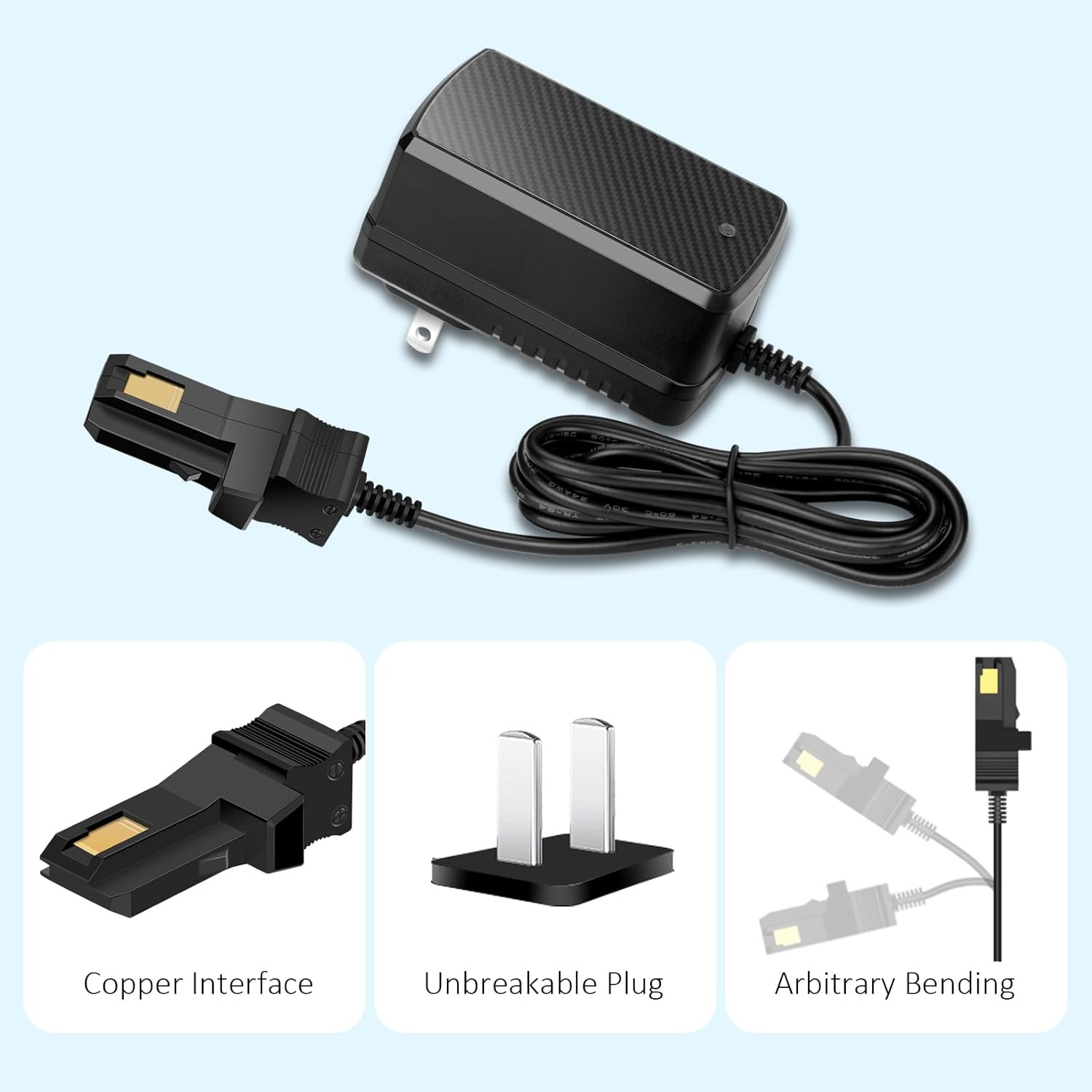 12V Battery Charger for All Power Wheels Gray and Orange Top Battery 12 Volt Cha